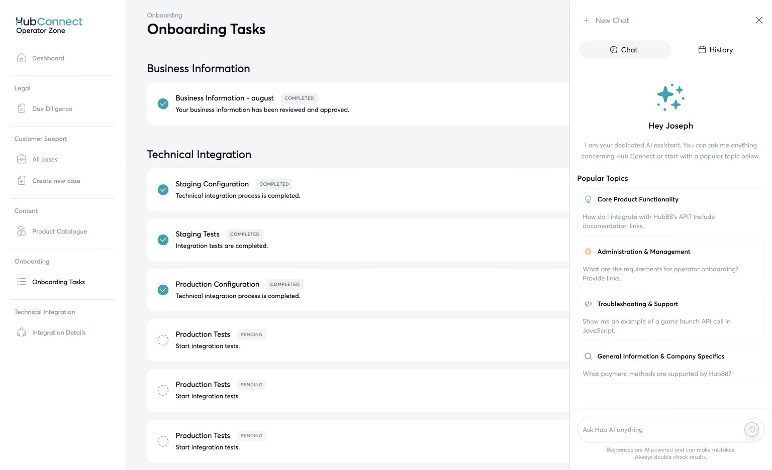 Hub AI — open the case study