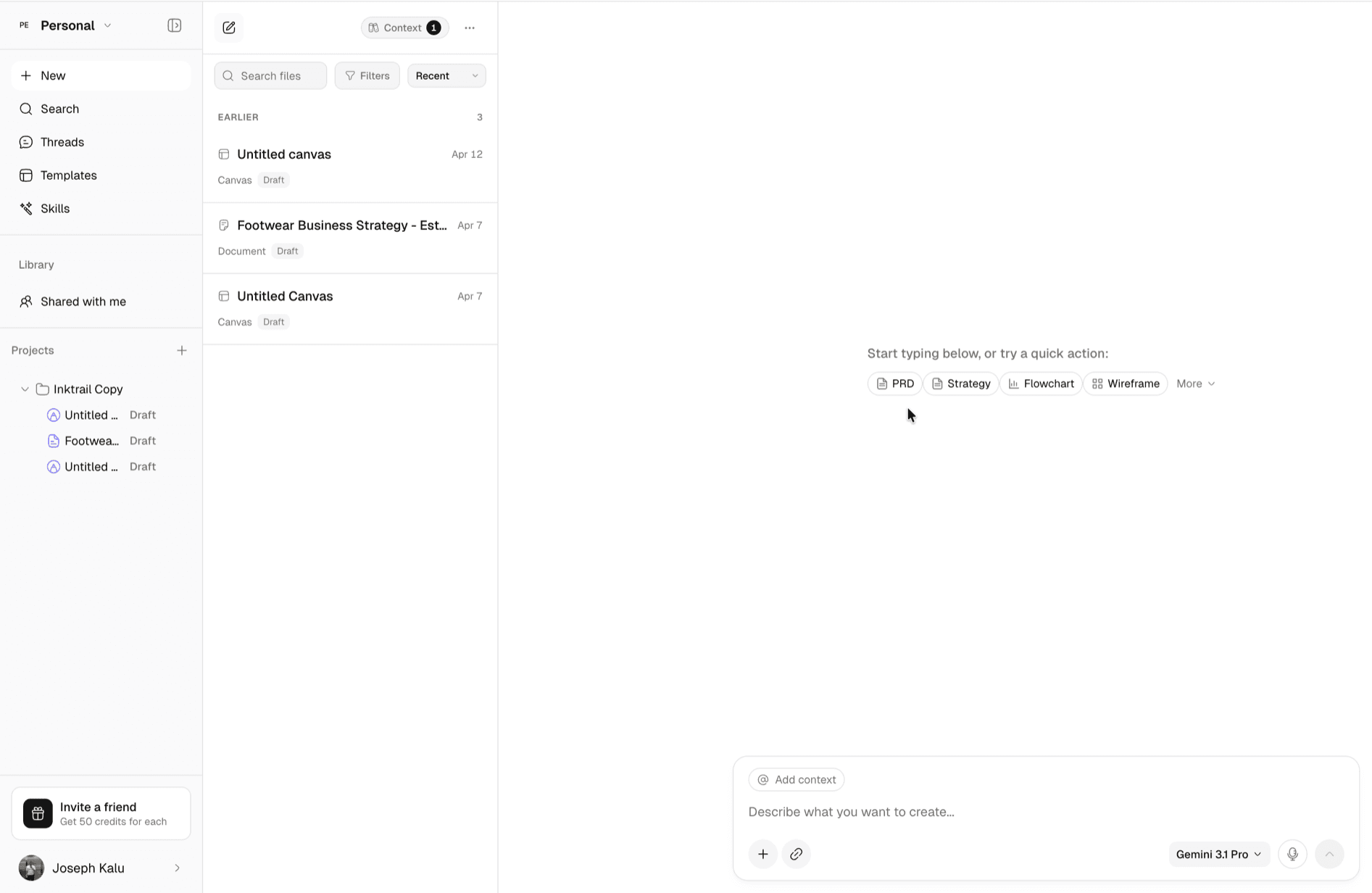 Generated work stays filed
